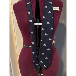 Gold label Penn State PSU nittany lion navy blue vintage neck tie